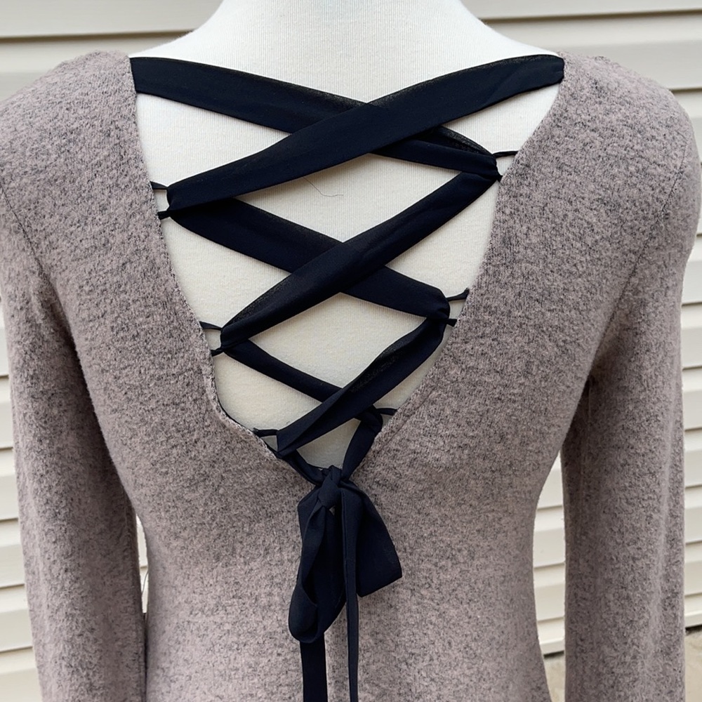 A. Byer lace-up back swing dress - Picture 7 of 8